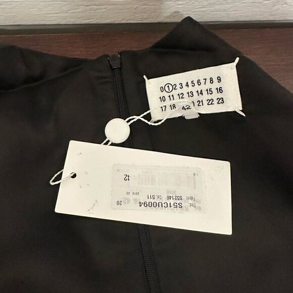 NWT Maison Margiela wool blend pocket dress in black size EU 42(US 10) - Picture 16 of 16